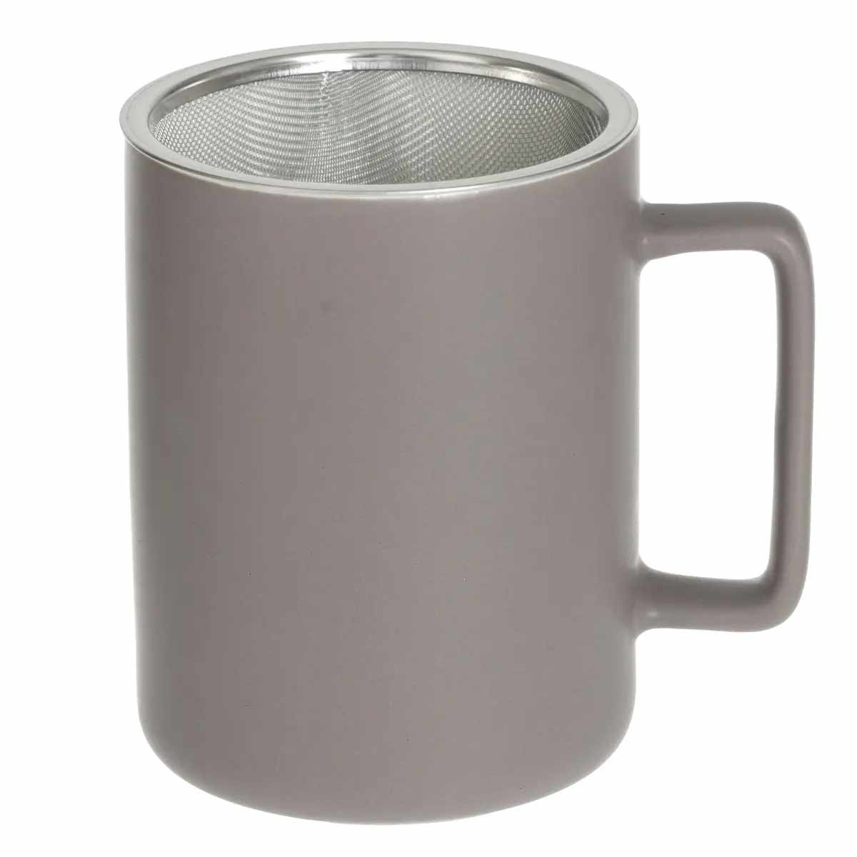Kubek z zaparzaczem i pokrywką NATURE, 400 ml