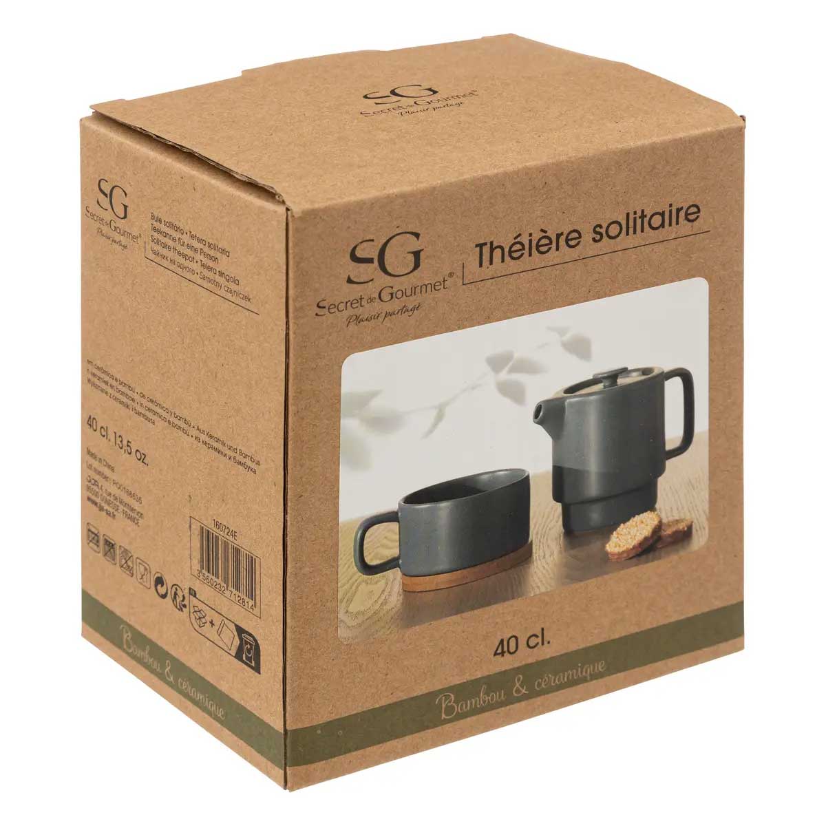 Dzbanek do zaparzania herbaty z kubkiem NATURE