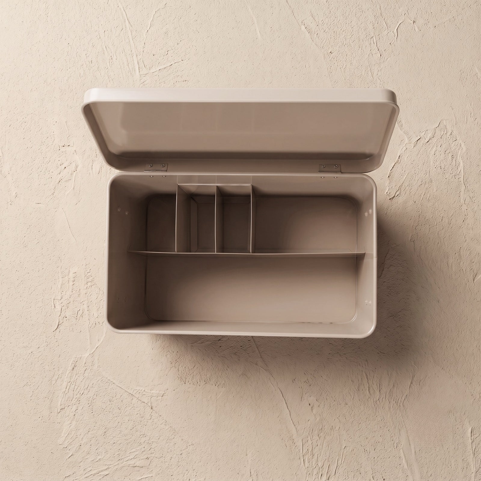 Apteczka metalowa z wyjmowaną tacką, 32,5 x 16,5 x 20,5 cm