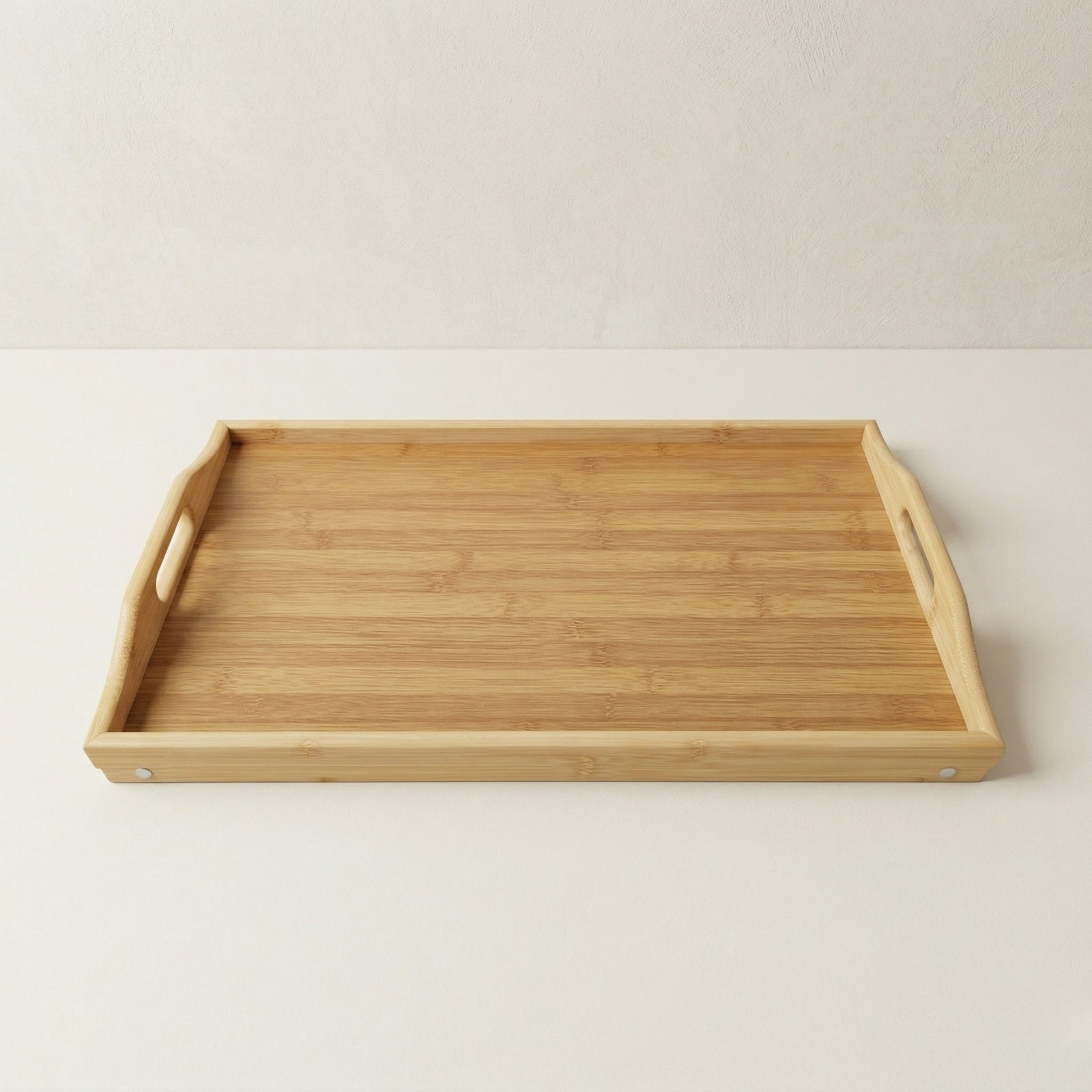 Bambusowa taca śniadaniowa z rozkładanymi nóżkami LENTO, 54 x 30 x 24 cm