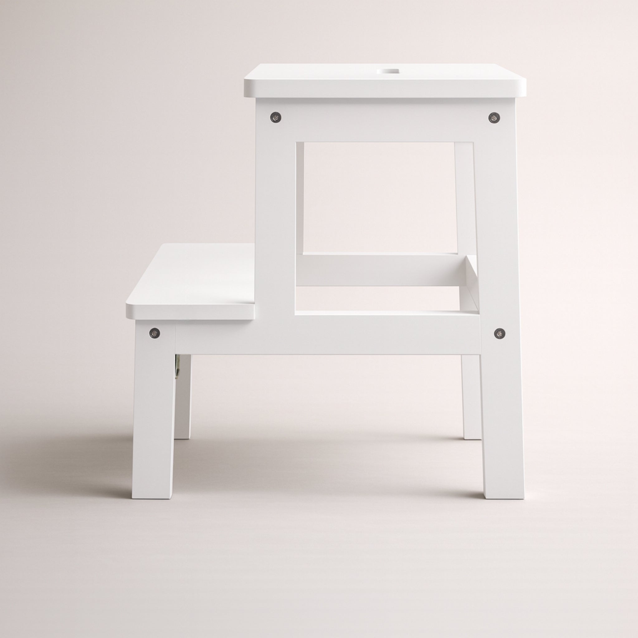 Bambusowy taboret ze schodkiem KROK, wys. 46 cm