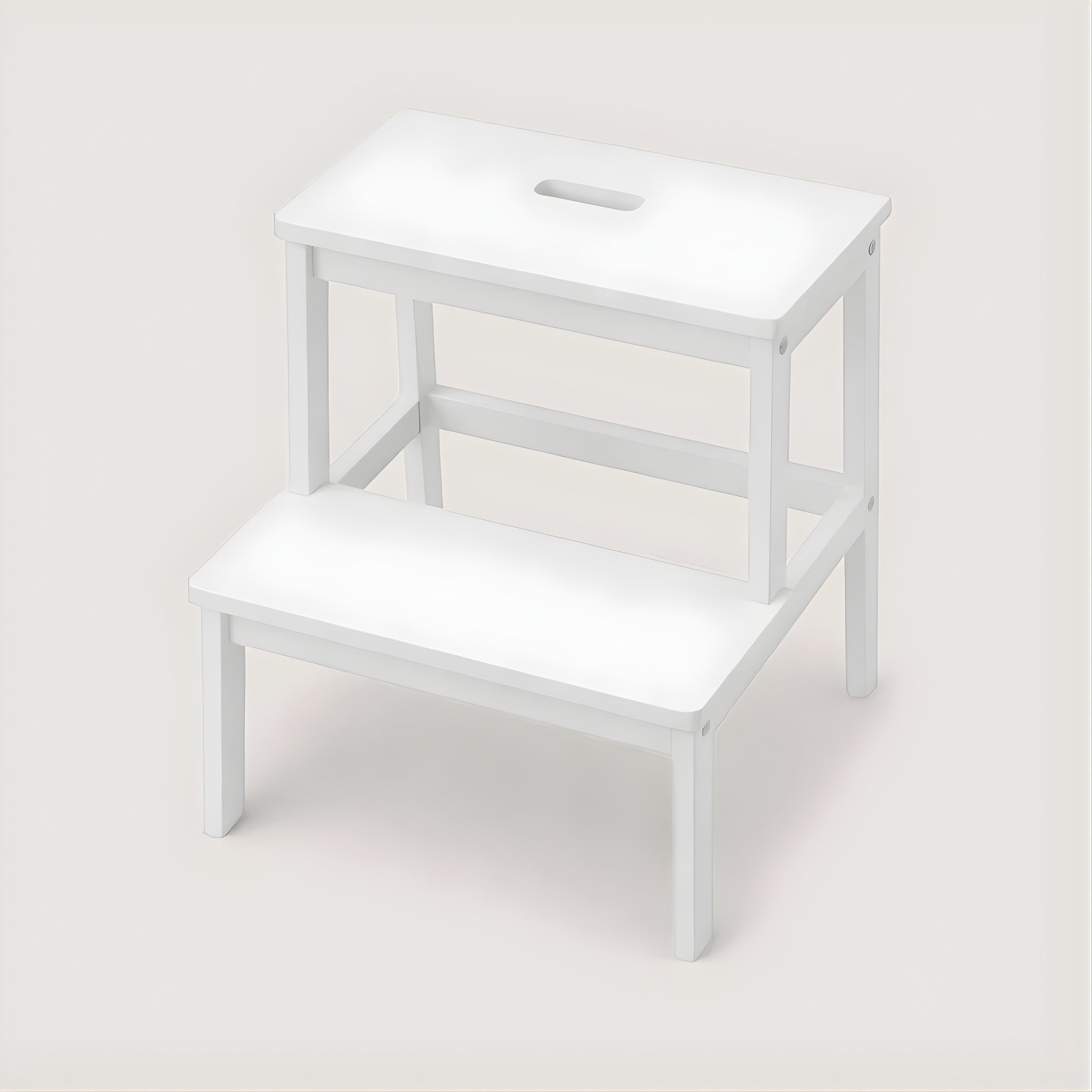 Bambusowy taboret ze schodkiem KROK, wys. 46 cm