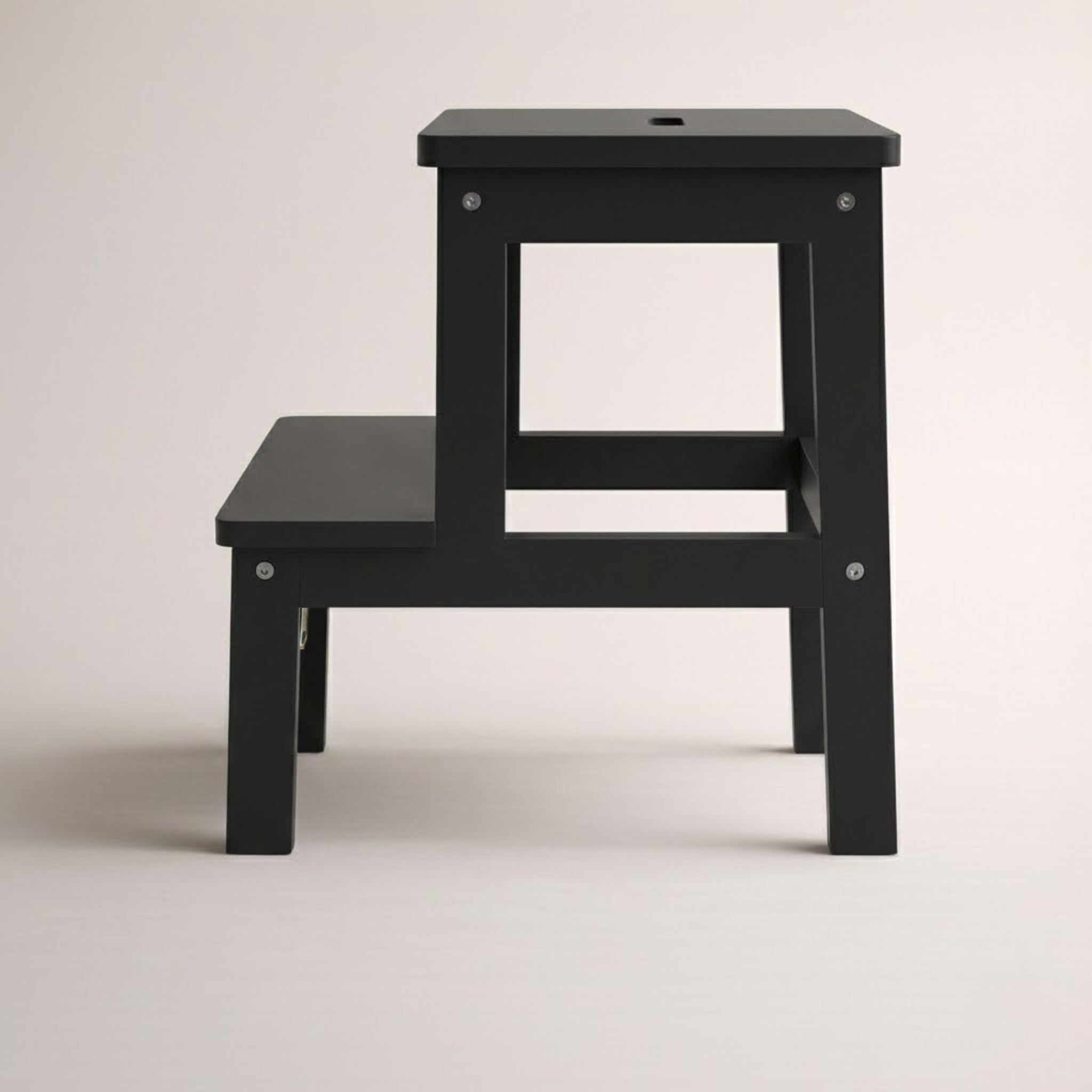 Bambusowy taboret ze schodkiem KROK, wys. 46 cm