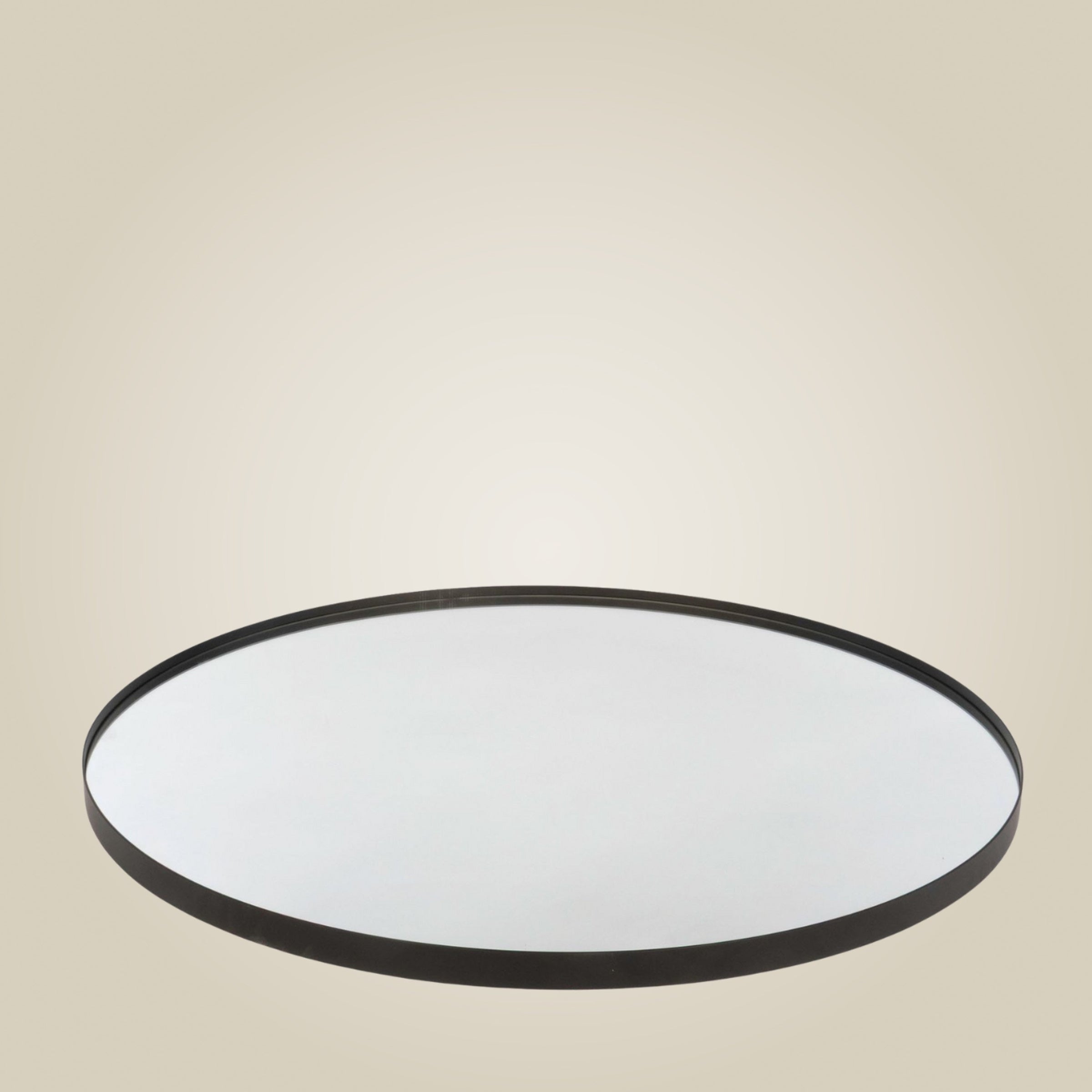 Lustro okrągłe NOOR, metalowa rama, Ø 80 cm