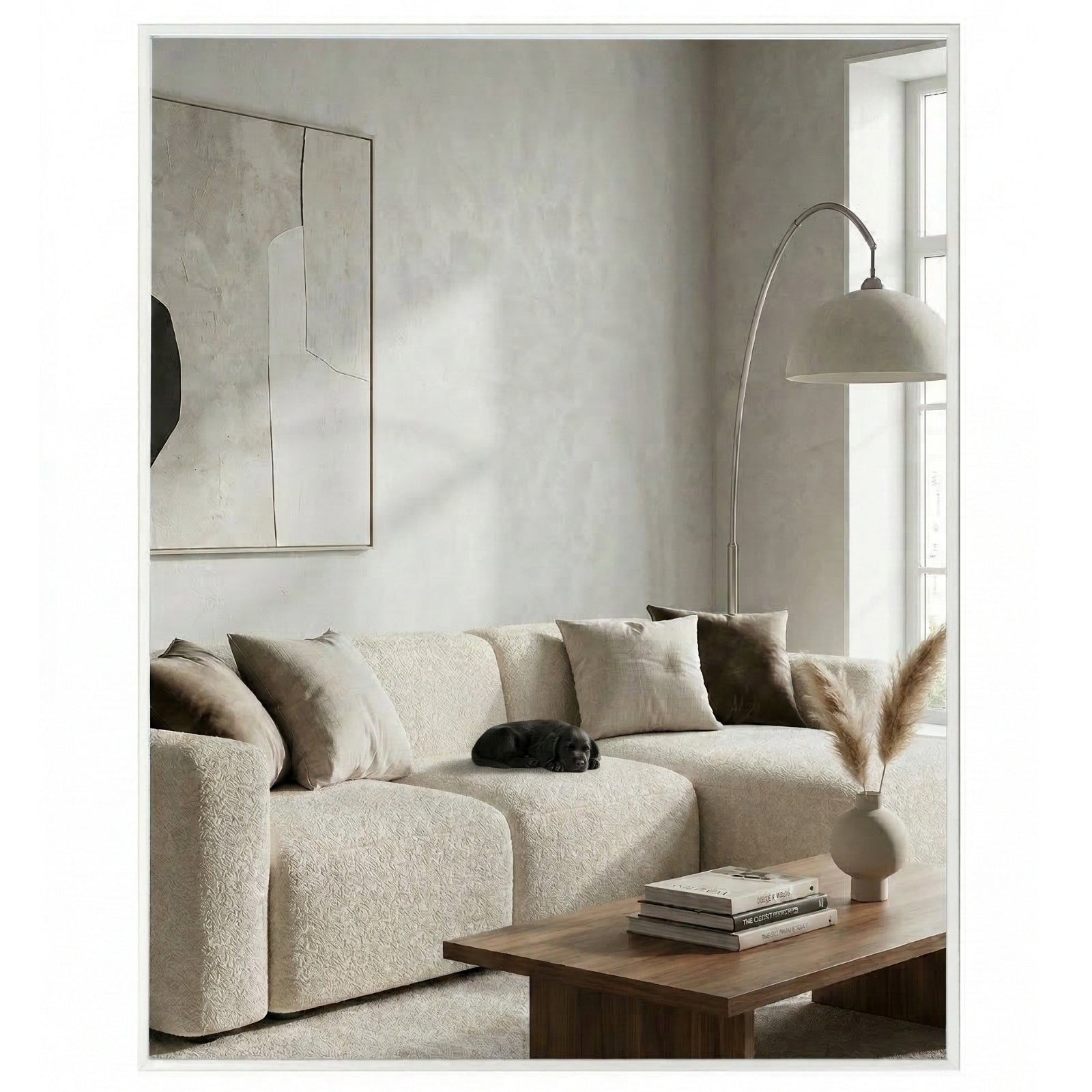 Lustro wiszące SKARP, prostokątne, 60 x 80 cm