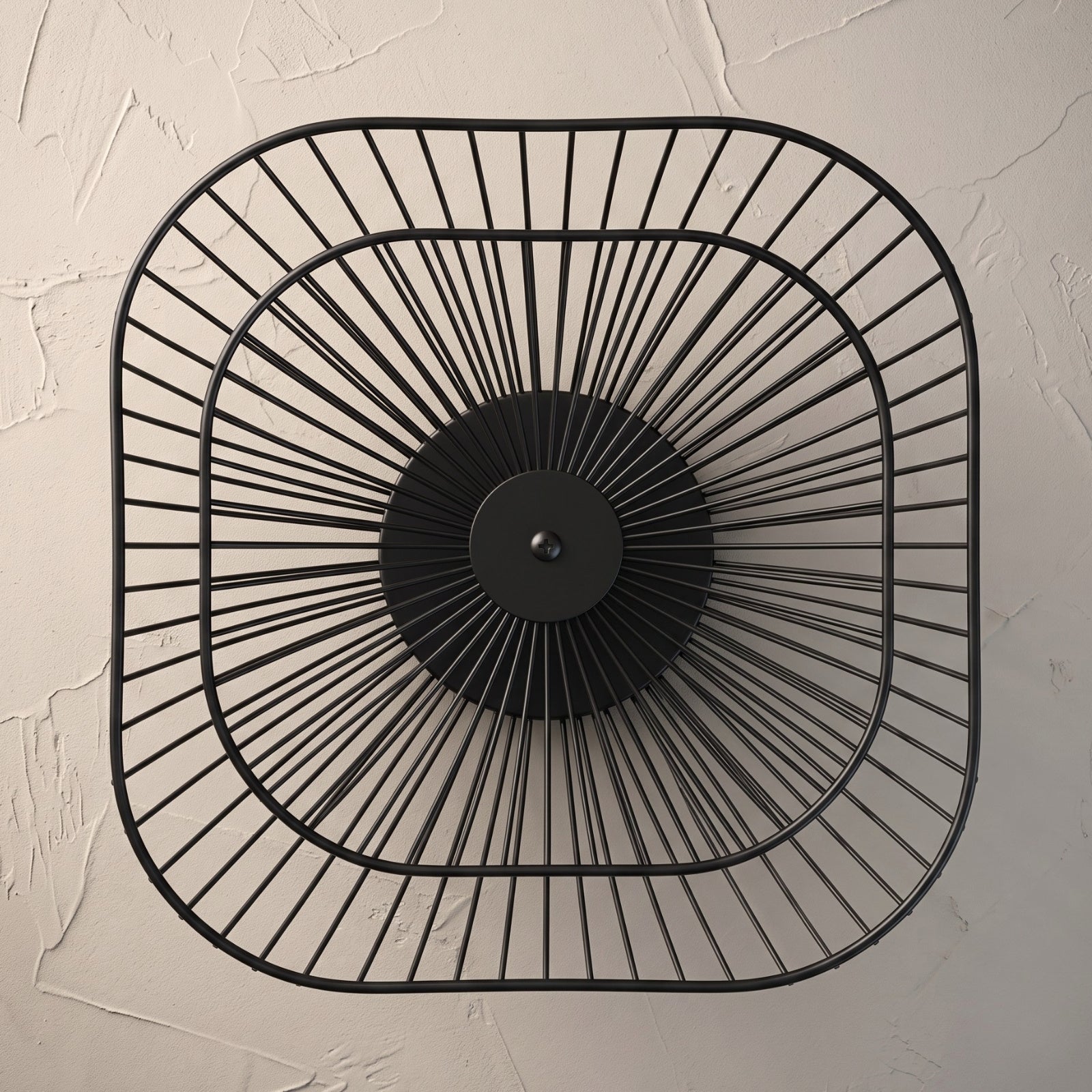 Patera na owoce dwupoziomowa metalowa, 29 x 29 x 24 cm