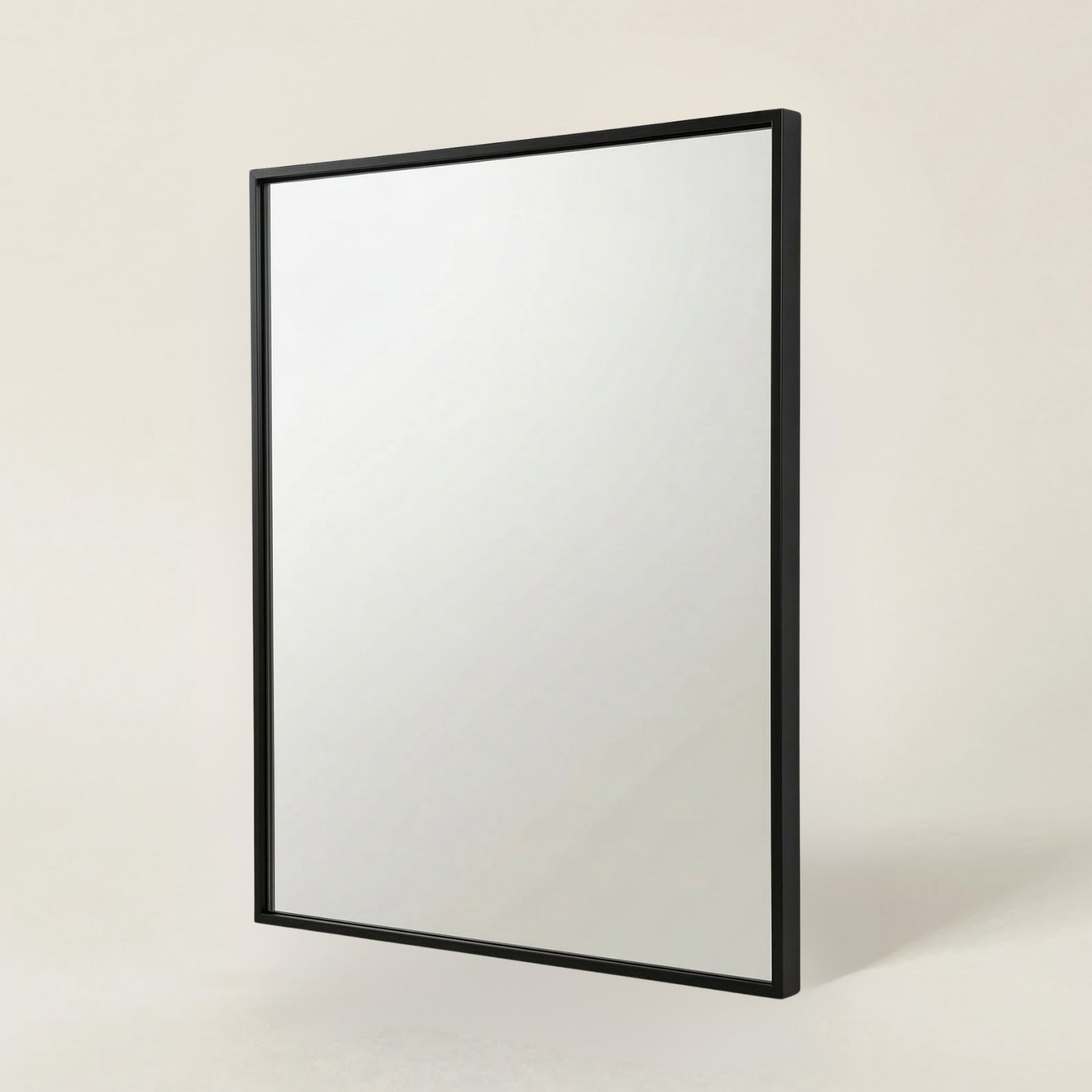 Prostokatne lustro wiszące AXION, 60 x 40 cm, czarne