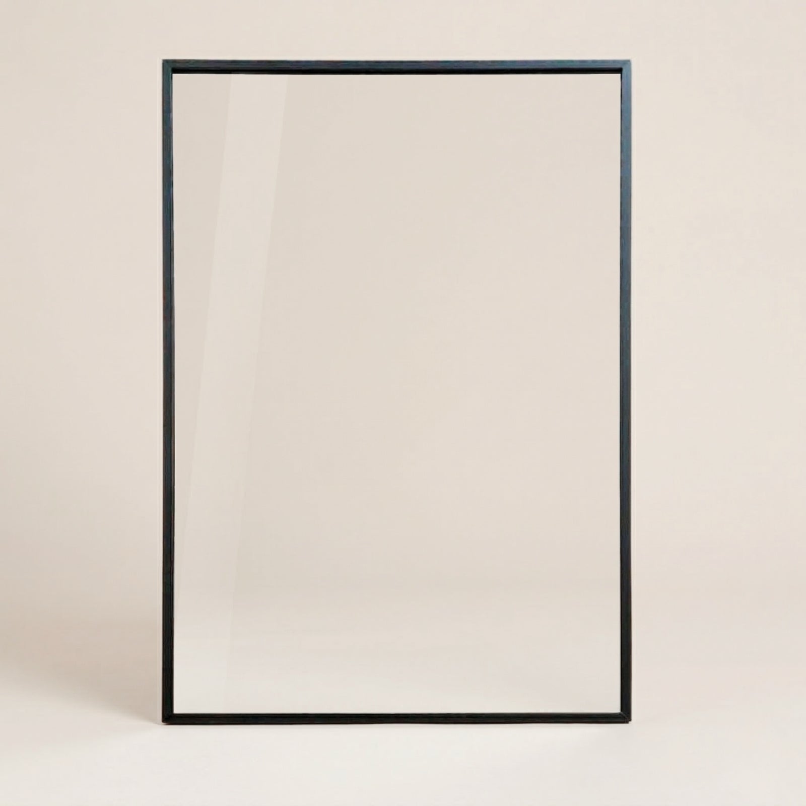 Prostokatne lustro wiszące AXION, 60 x 40 cm, czarne