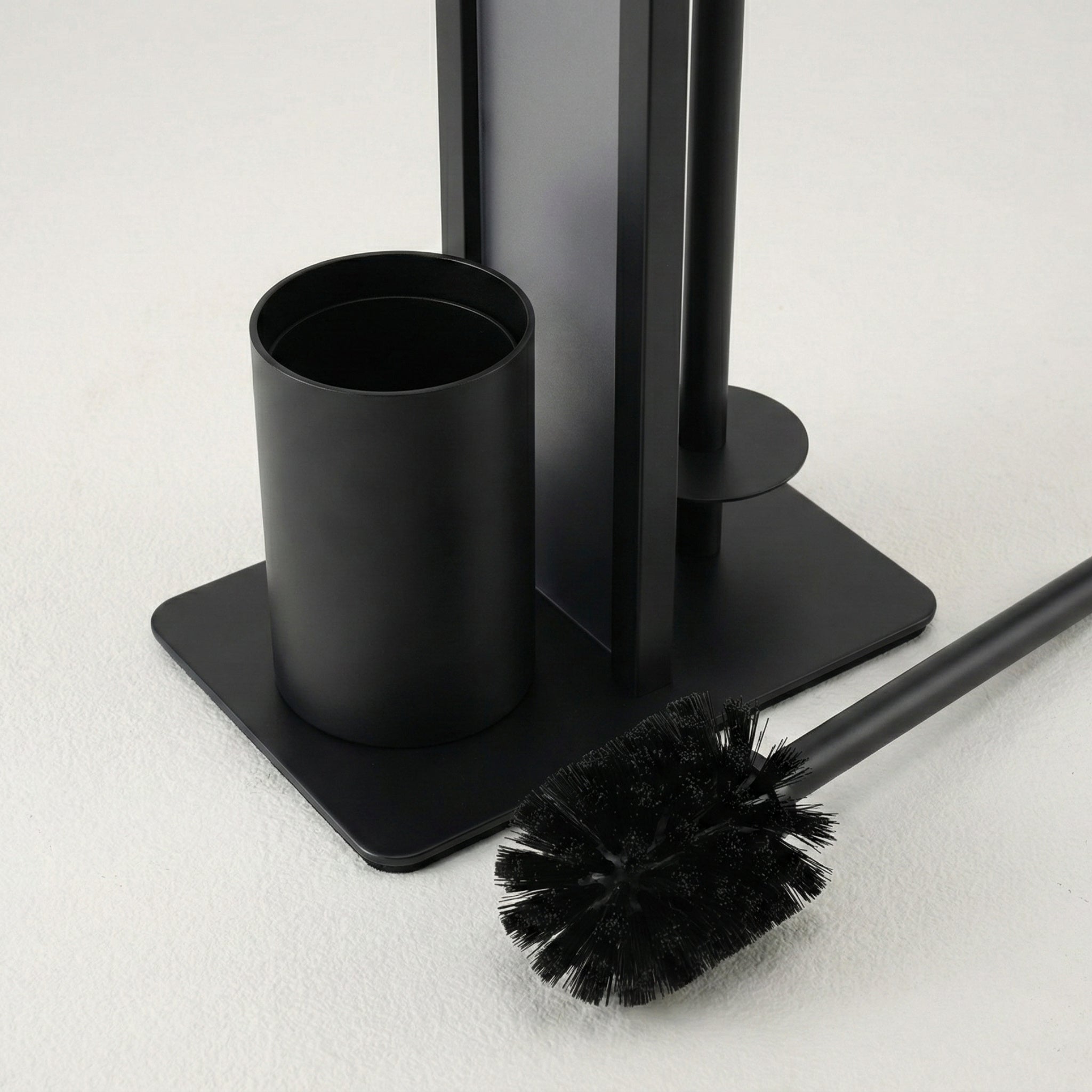 Stojak na papier toaletowy i szczotkę do WC z półką na telefon HYLLA,  65 cm