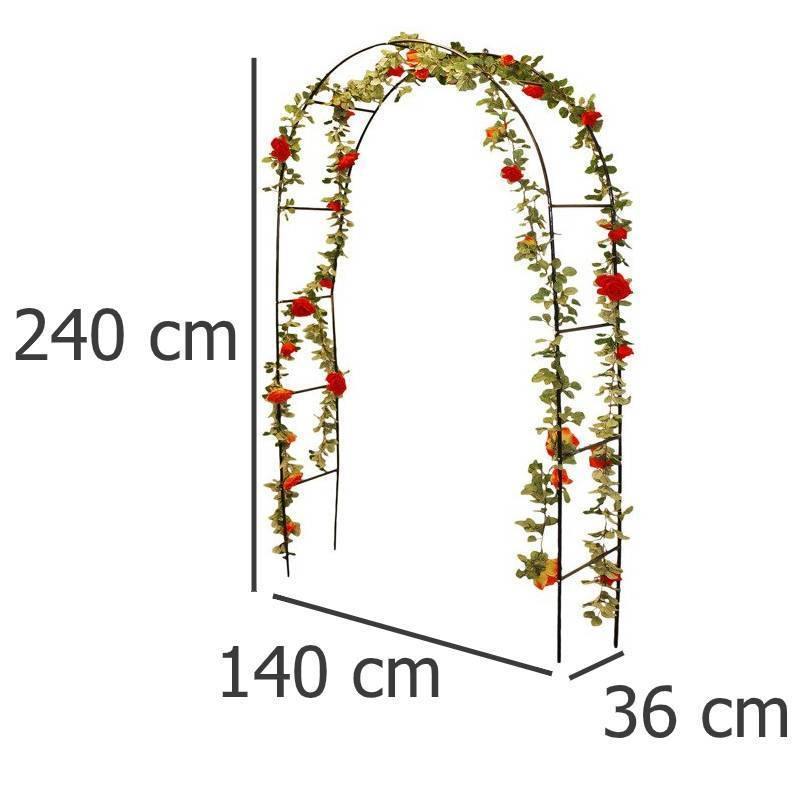 Pergola łukowa, różany łuk -  140 x  36 x 240 cm