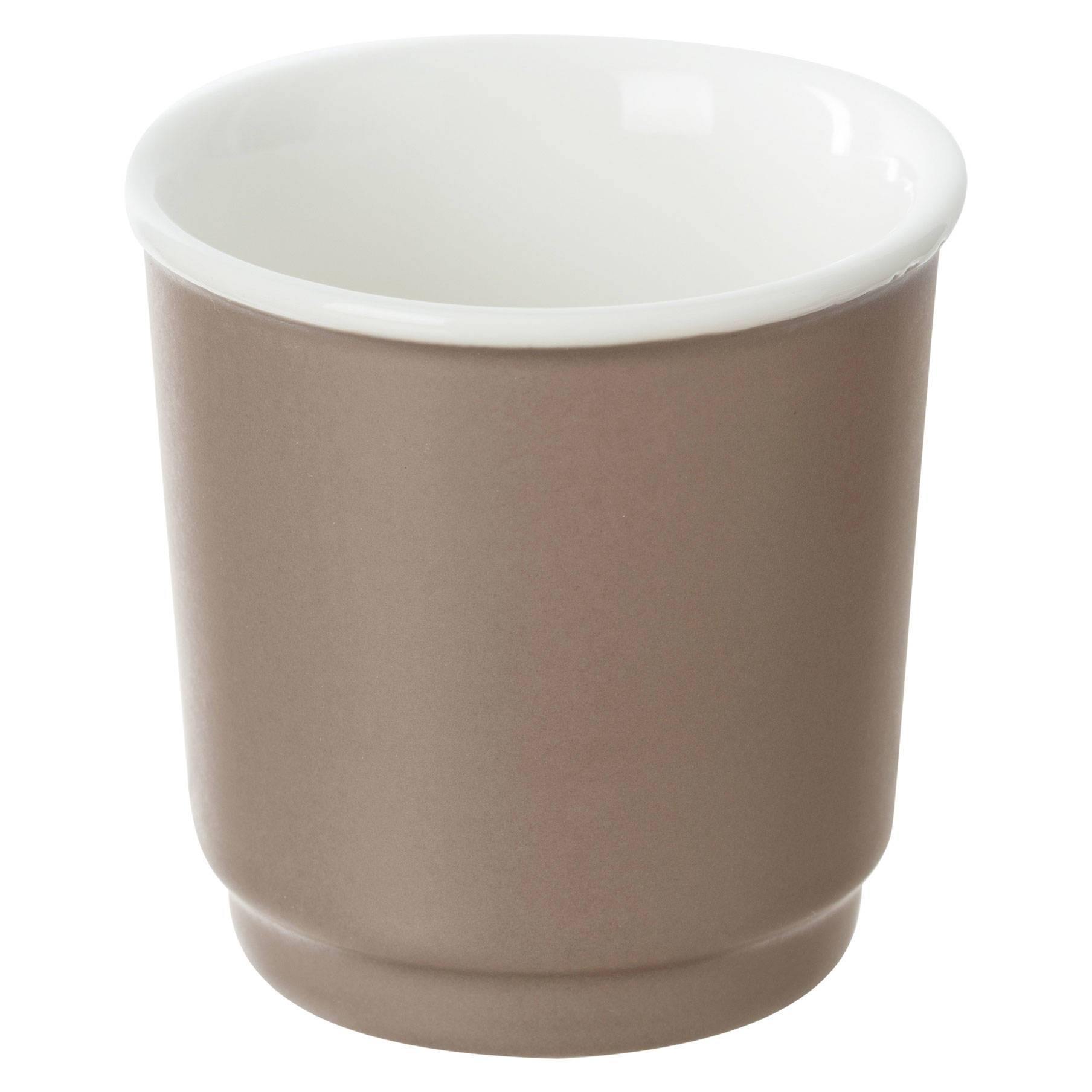 Kubek porcelanowy NATURE, 90 ml, taupe