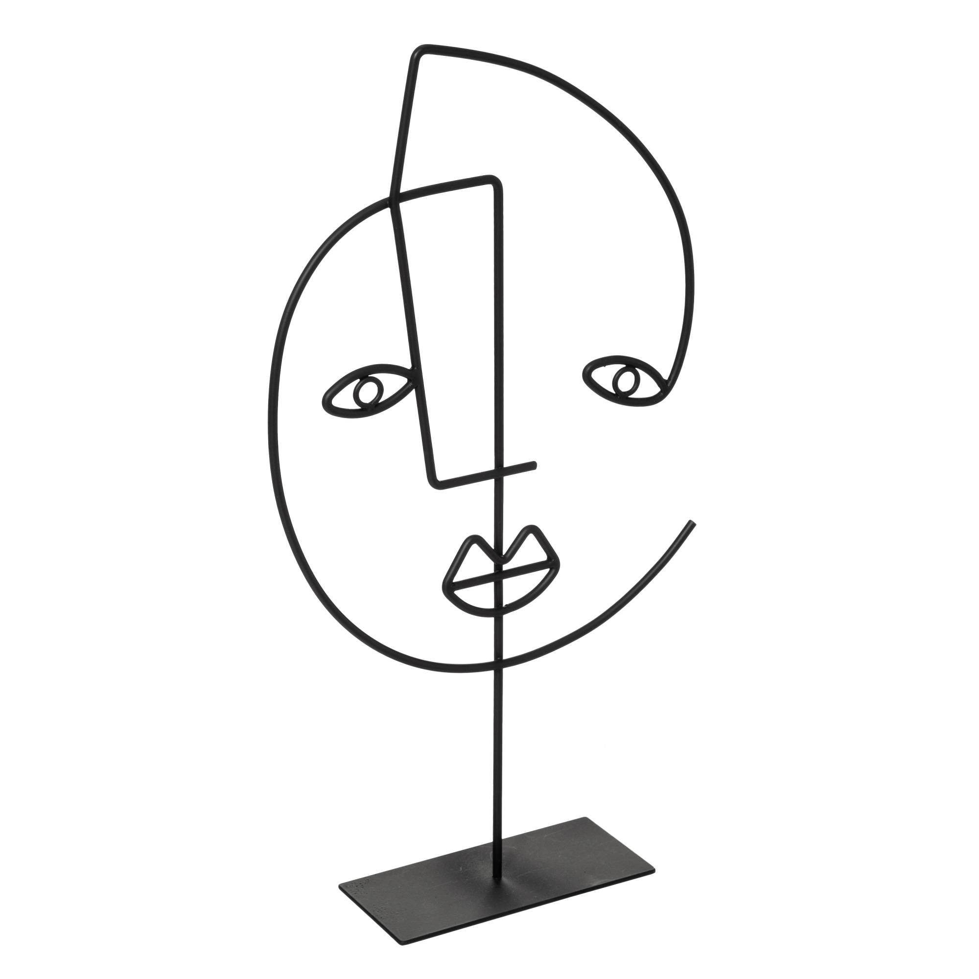 Dekoracja metalowa FACE ARTY, 38 cm