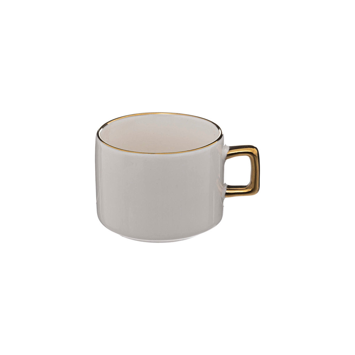 Filiżanki ceramiczne na stojaku ARYA, 170 ml, 4 sztuki